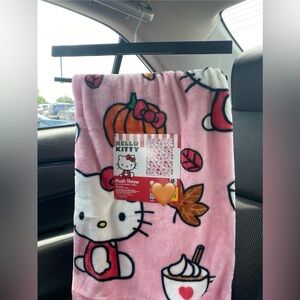 Hello kitty FALL PUMPKIN THROW BLANKET